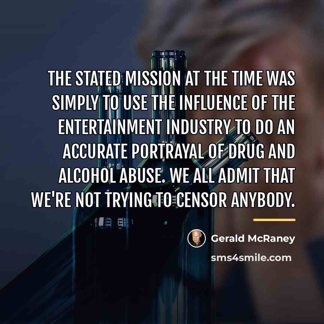 “The stated mission at the time was simply to use…” quote by Gerald McRaney