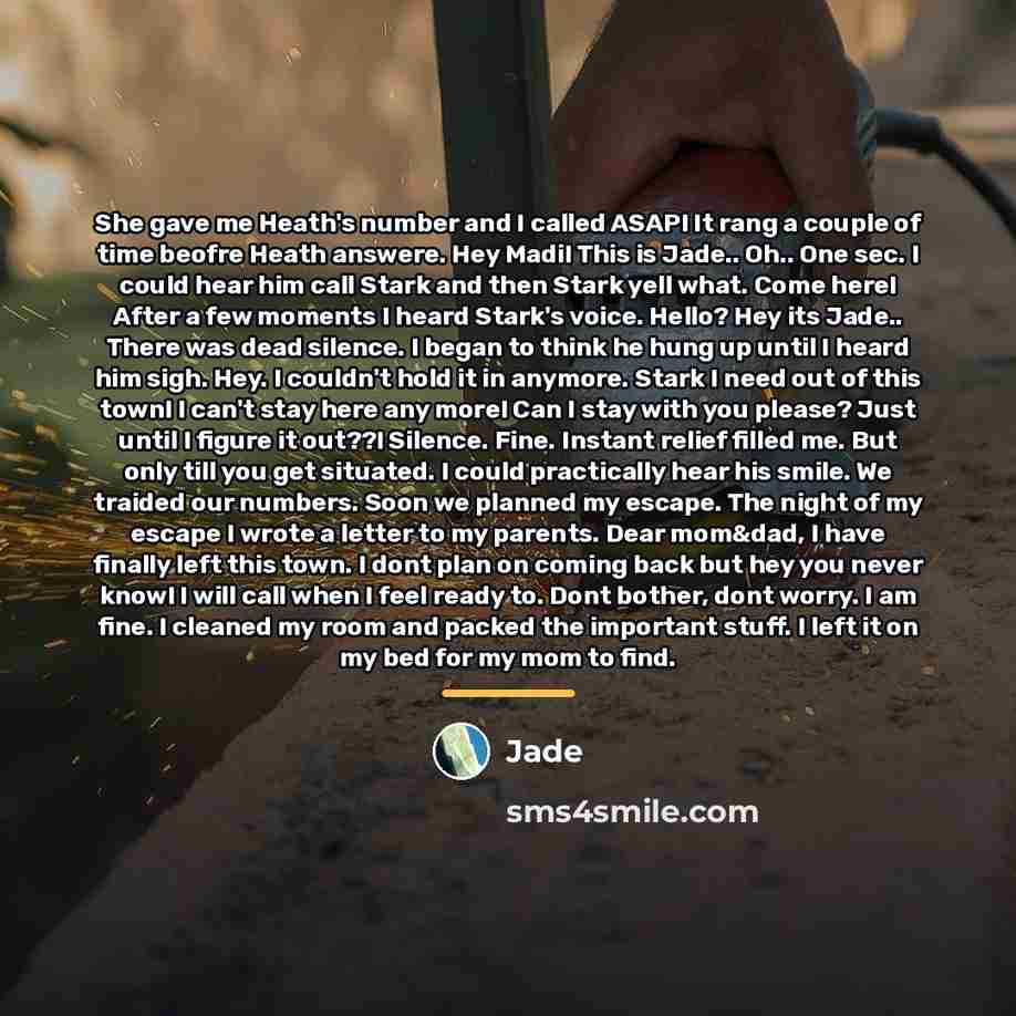 “She gave me Heath's number and I called ASAP! It…” quote by Jade
