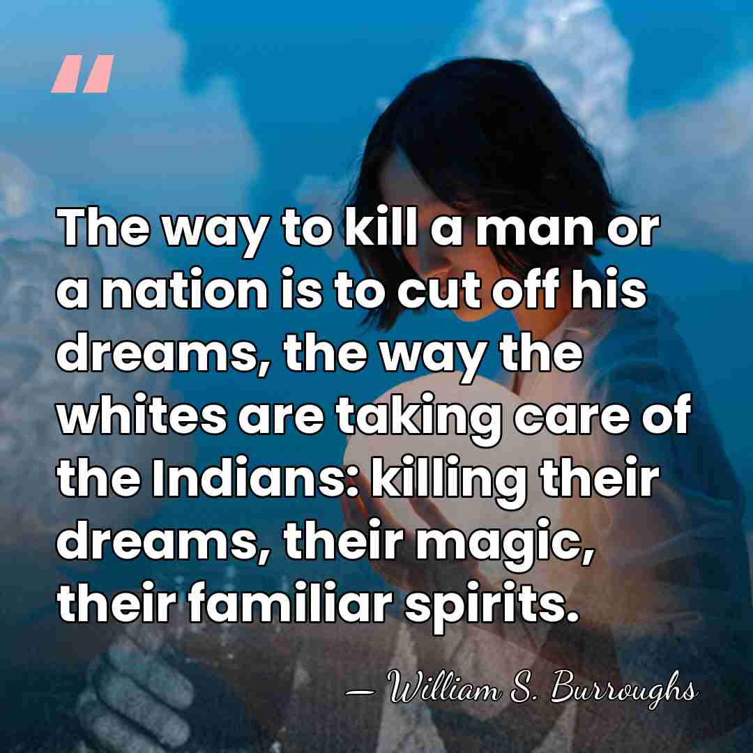 The way to kill a man or a nation is to cut&hellip; - William S. Burroughs