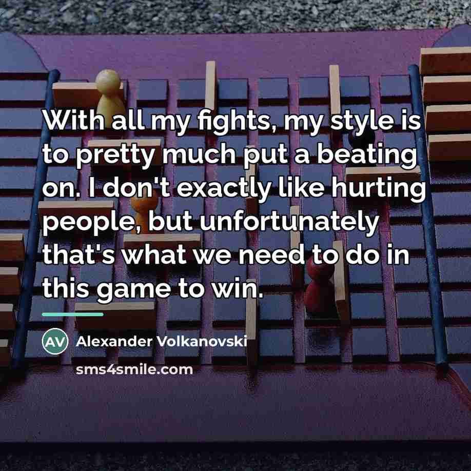 “With all my fights, my style is to pretty much…” quote by Alexander Volkanovski