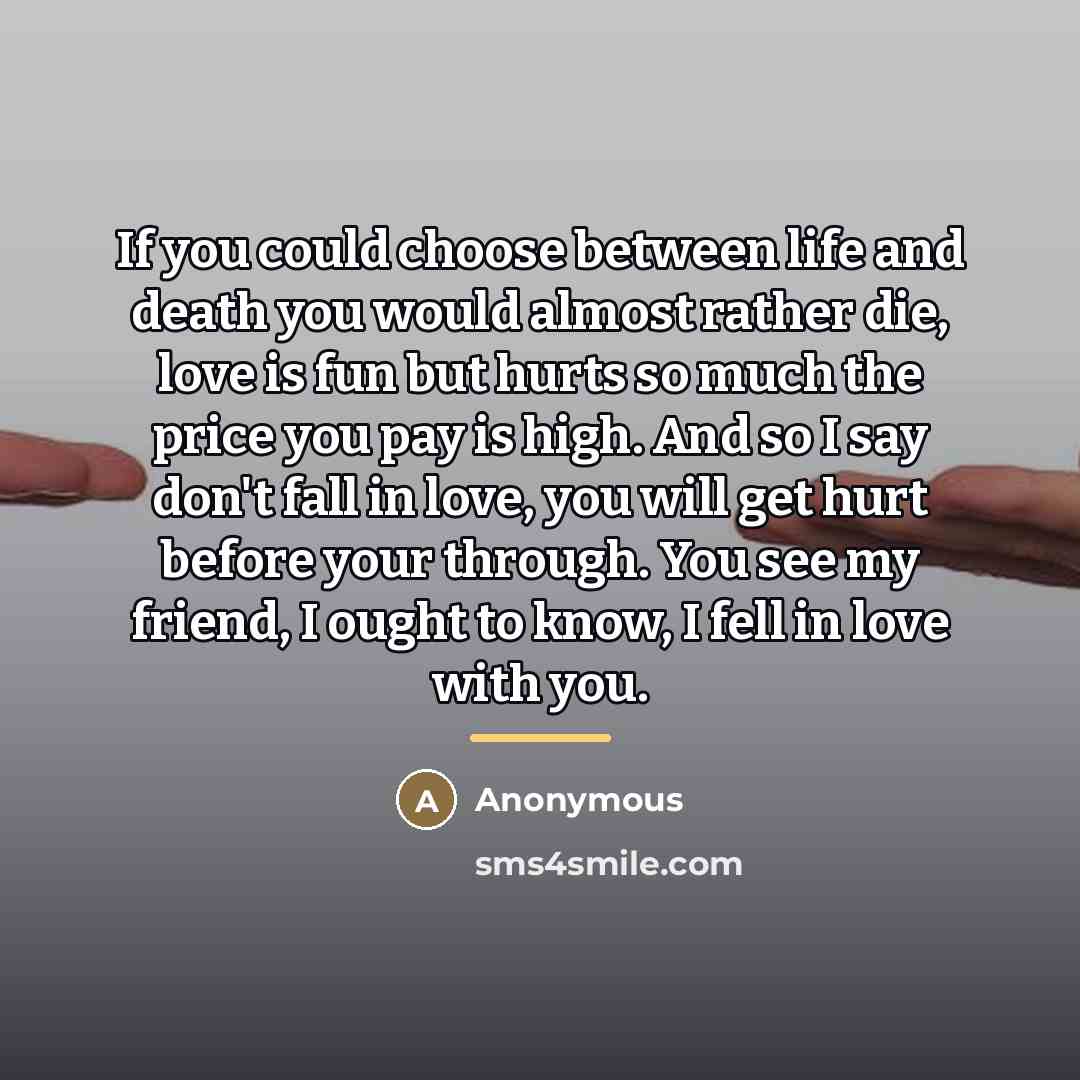 “If you could choose between life and death you would…” quote by Anonymous