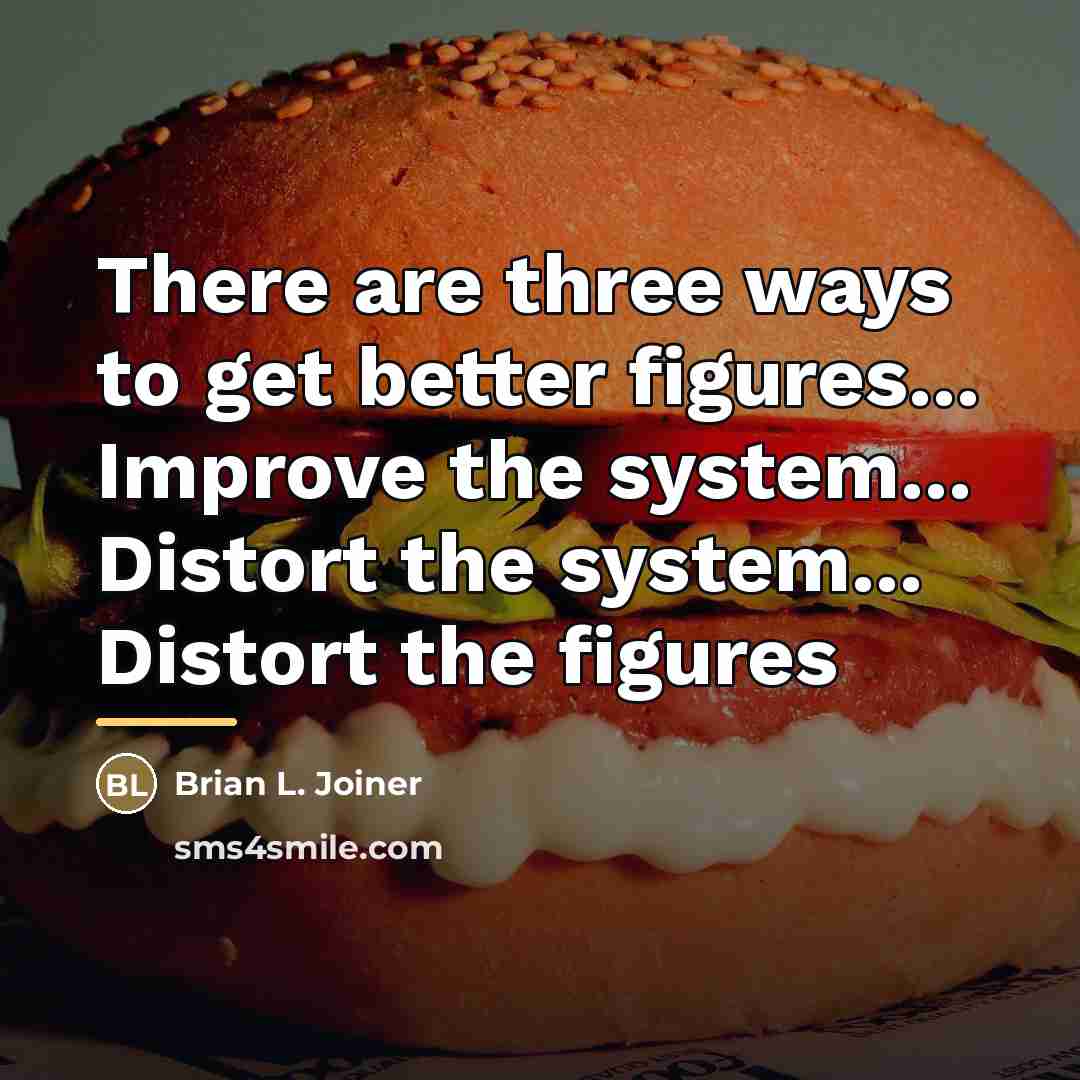 “There are three ways to get better figures... Improve the…” quote by Brian L. Joiner