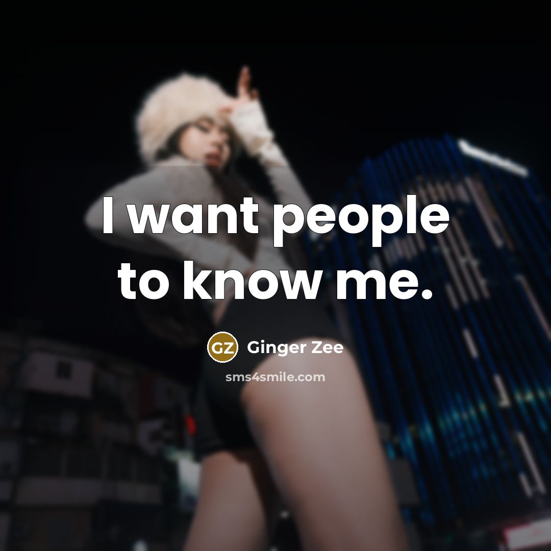 “I want people to know me.…” quote by Ginger Zee