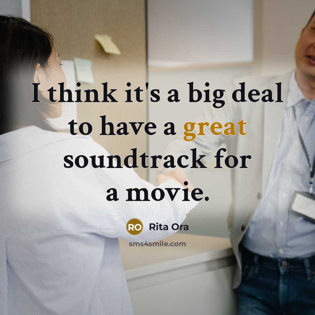 “I think it's a big deal to have a great…” quote by Rita Ora