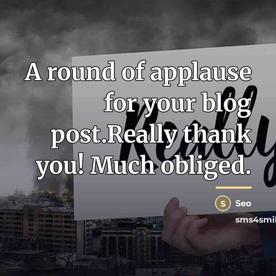 “A round of applause for your blog post.Really thank you!…” quote by Seo