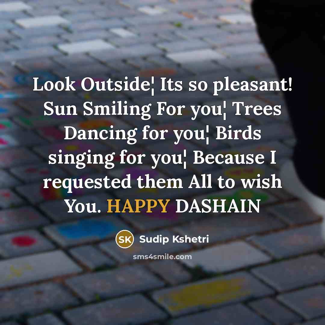 “Look Outside¦ Its so pleasant! Sun Smiling For you¦ Trees…” quote by Sudip Kshetri