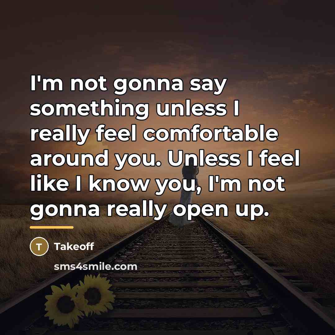 “I'm not gonna say something unless I really feel comfortable…” quote by Takeoff