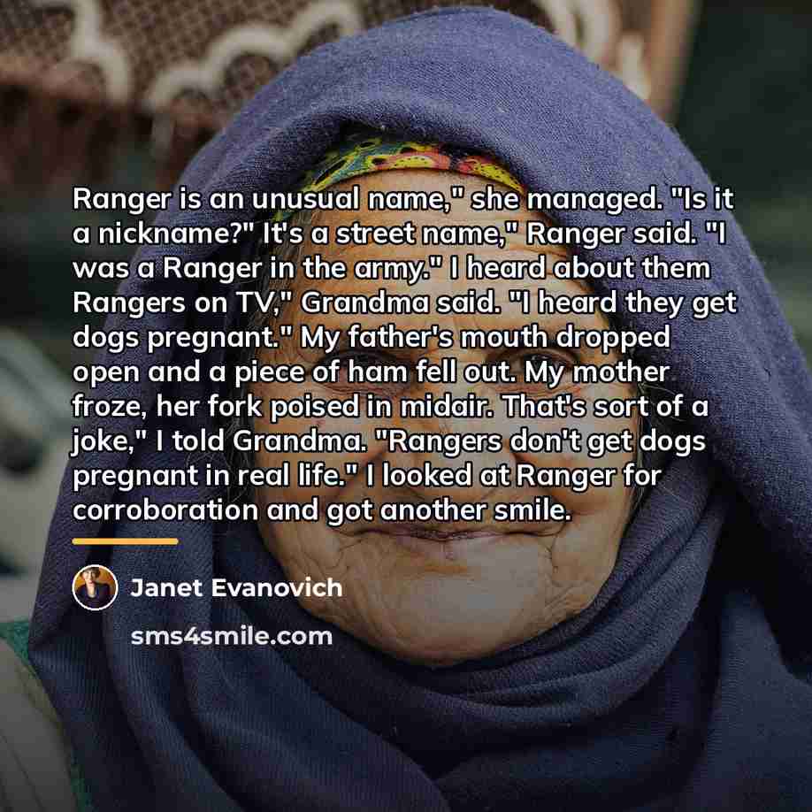 “Ranger is an unusual name," she managed. "Is it a…” quote by Janet Evanovich
