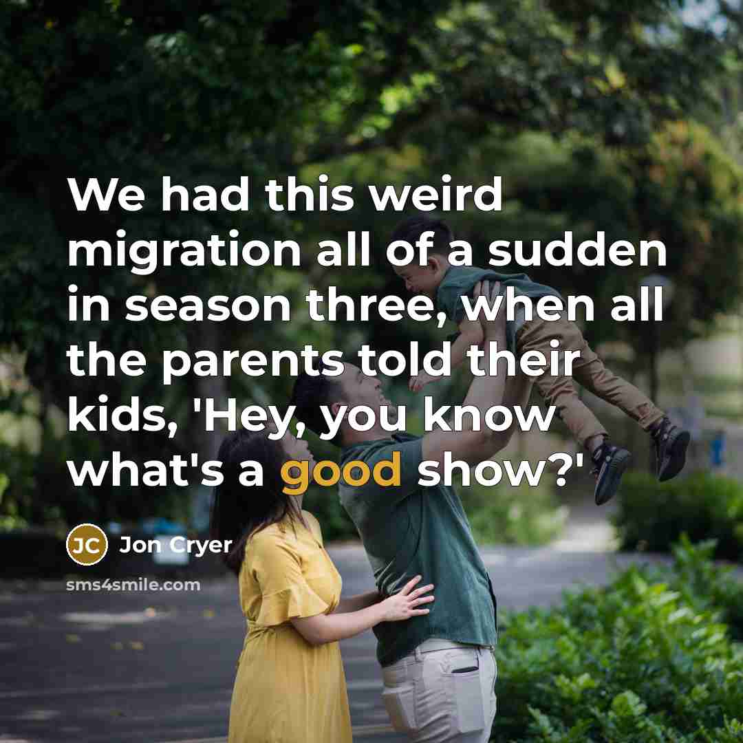 “We had this weird migration all of a sudden in…” quote by Jon Cryer