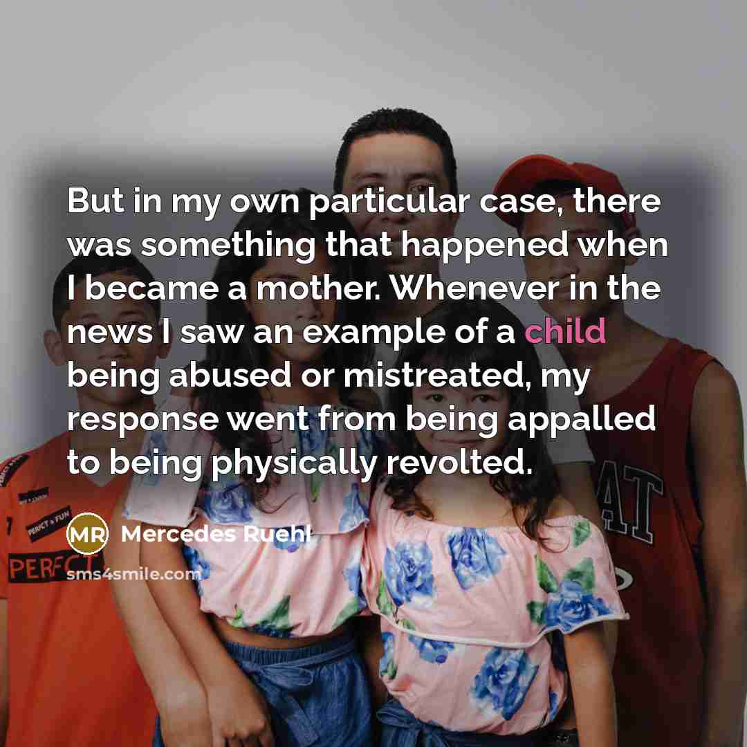“But in my own particular case, there was something that…” quote by Mercedes Ruehl