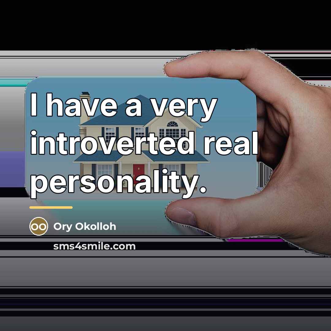 “I have a very introverted real personality.…” quote by Ory Okolloh