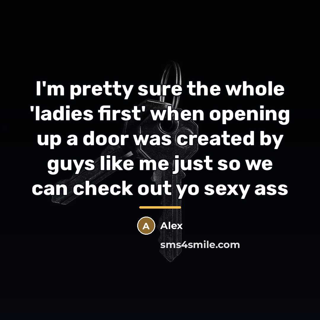 “I'm pretty sure the whole 'ladies first' when opening up…” quote by Alex