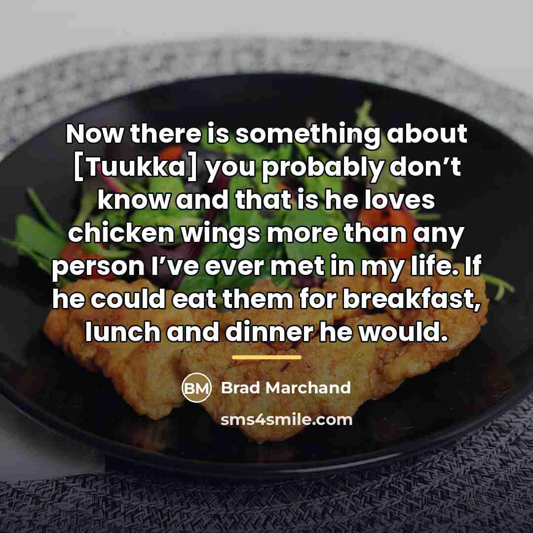“Now there is something about [Tuukka] you probably don’t know…” quote by Brad Marchand