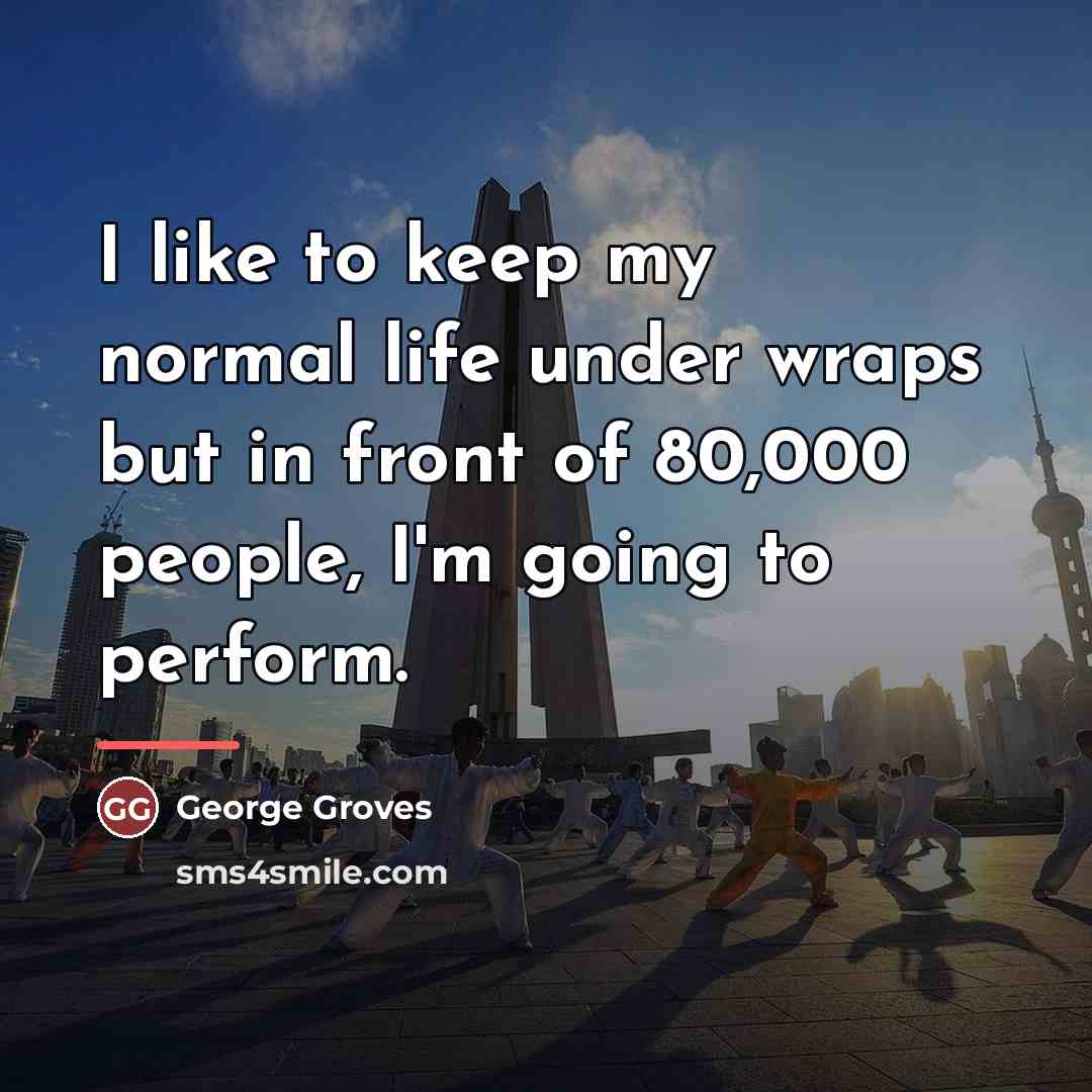“I like to keep my normal life under wraps but…” quote by George Groves