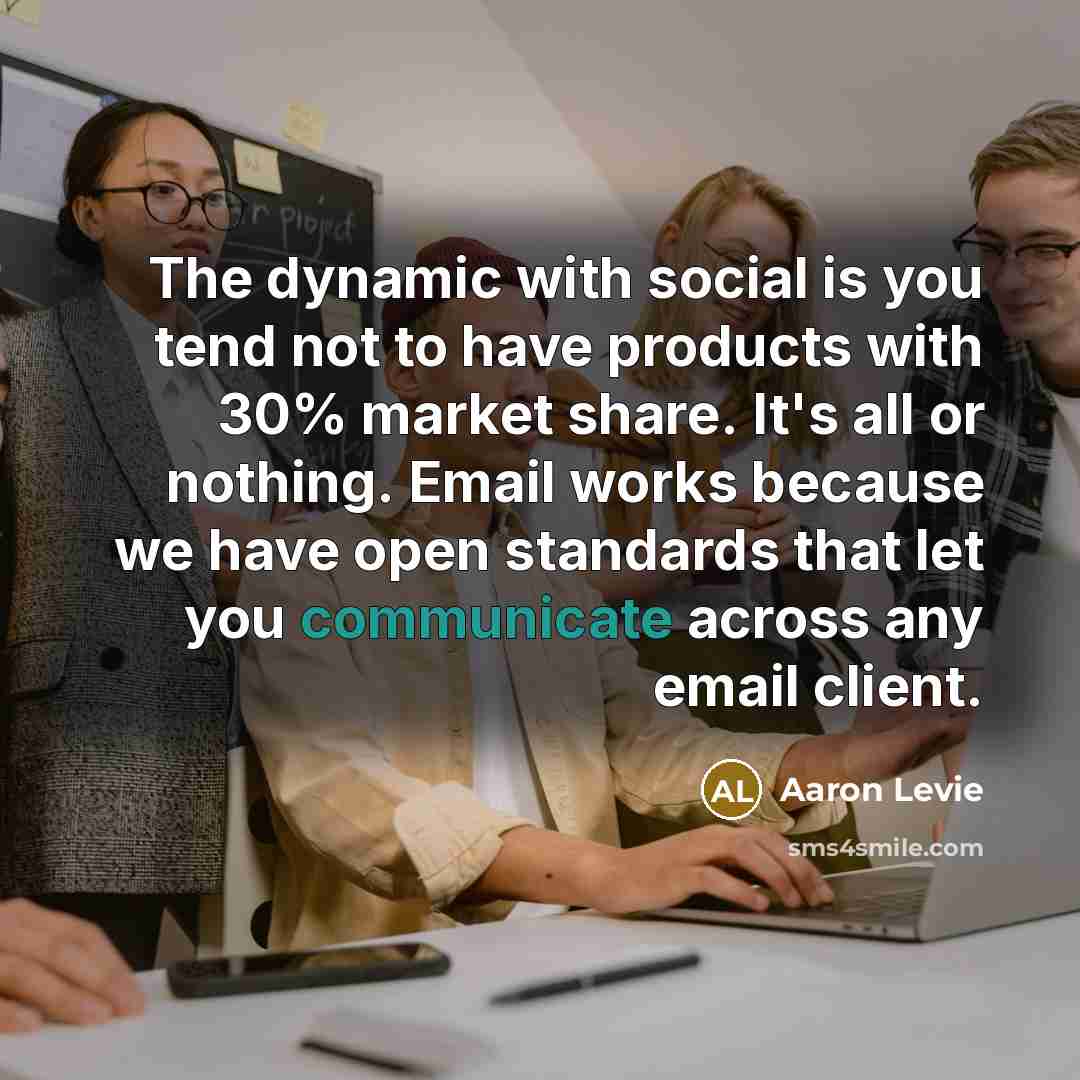 “The dynamic with social is you tend not to have…” quote by Aaron Levie