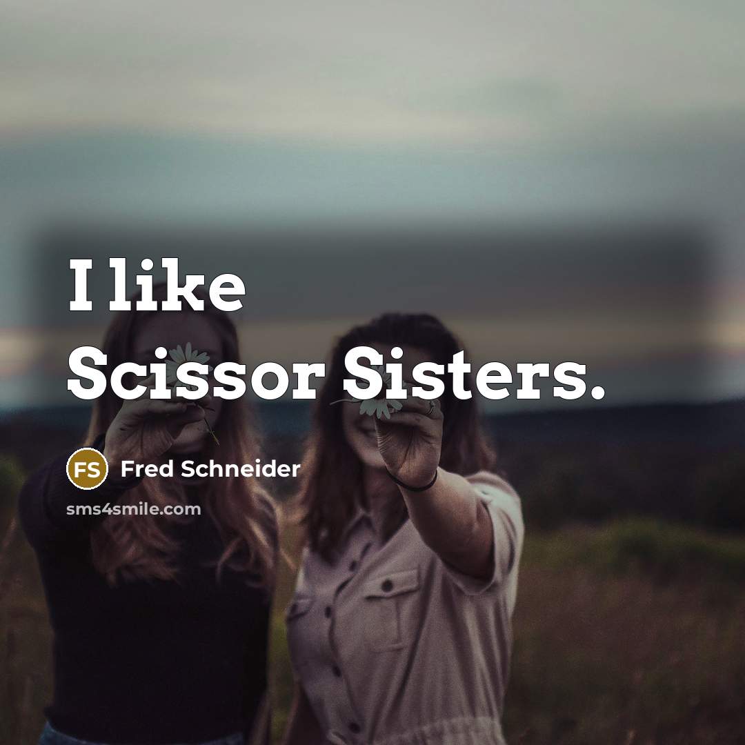 “I like Scissor Sisters.…” quote by Fred Schneider
