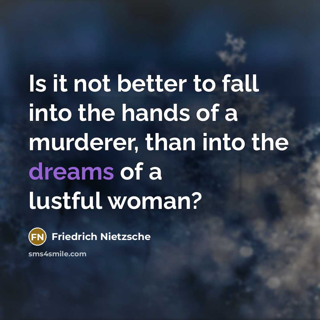 “Is it not better to fall into the hands of…” quote by Friedrich Nietzsche