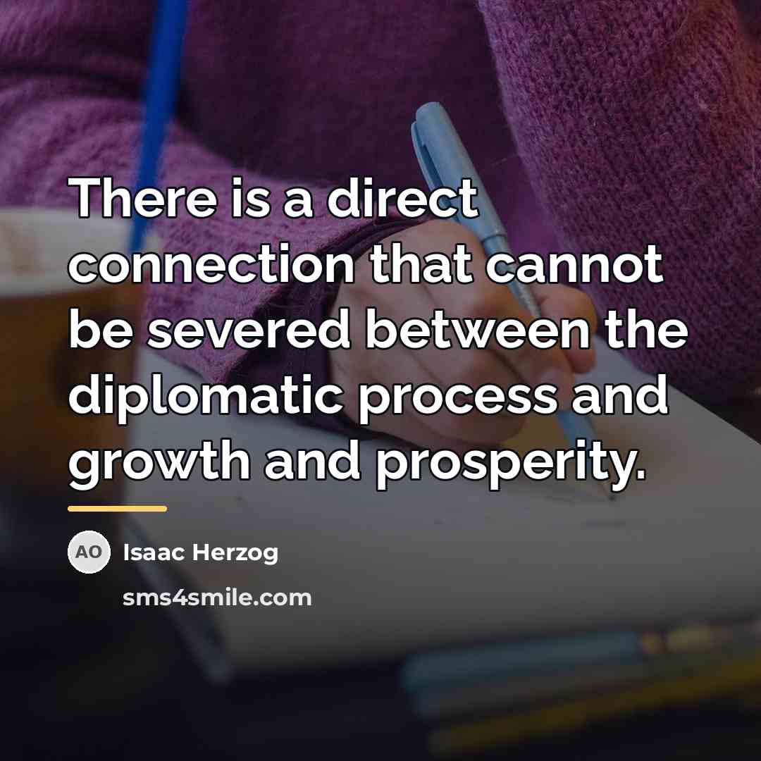 “There is a direct connection that cannot be severed between…” quote by Isaac Herzog
