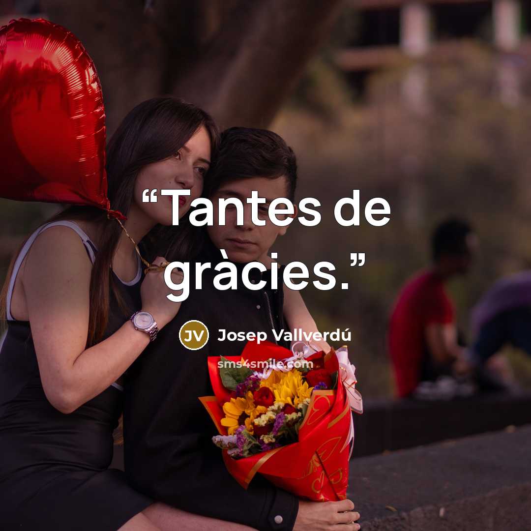 “Tantes de gràcies.” quote by Josep Vallverdú