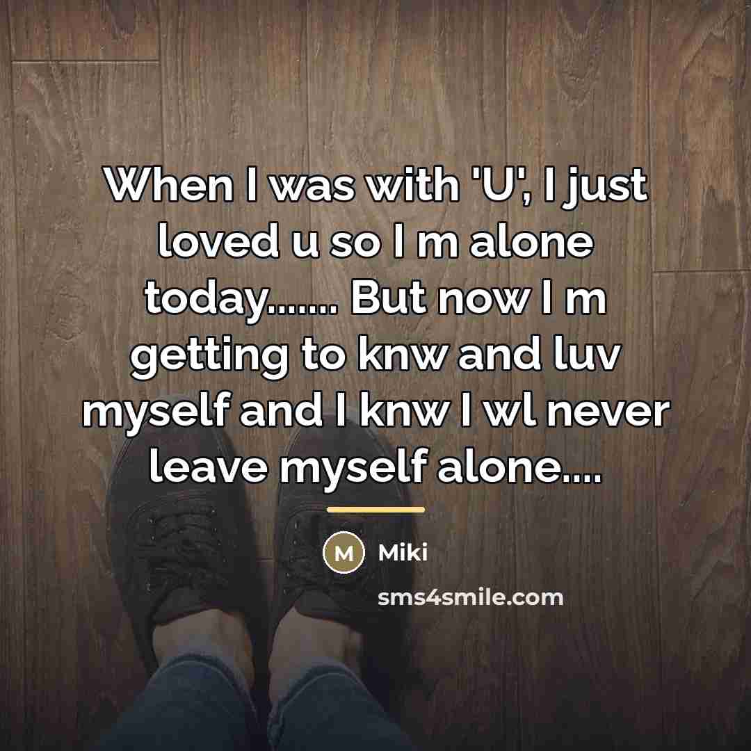 “When I was with 'U', I just loved u so…” quote by Miki