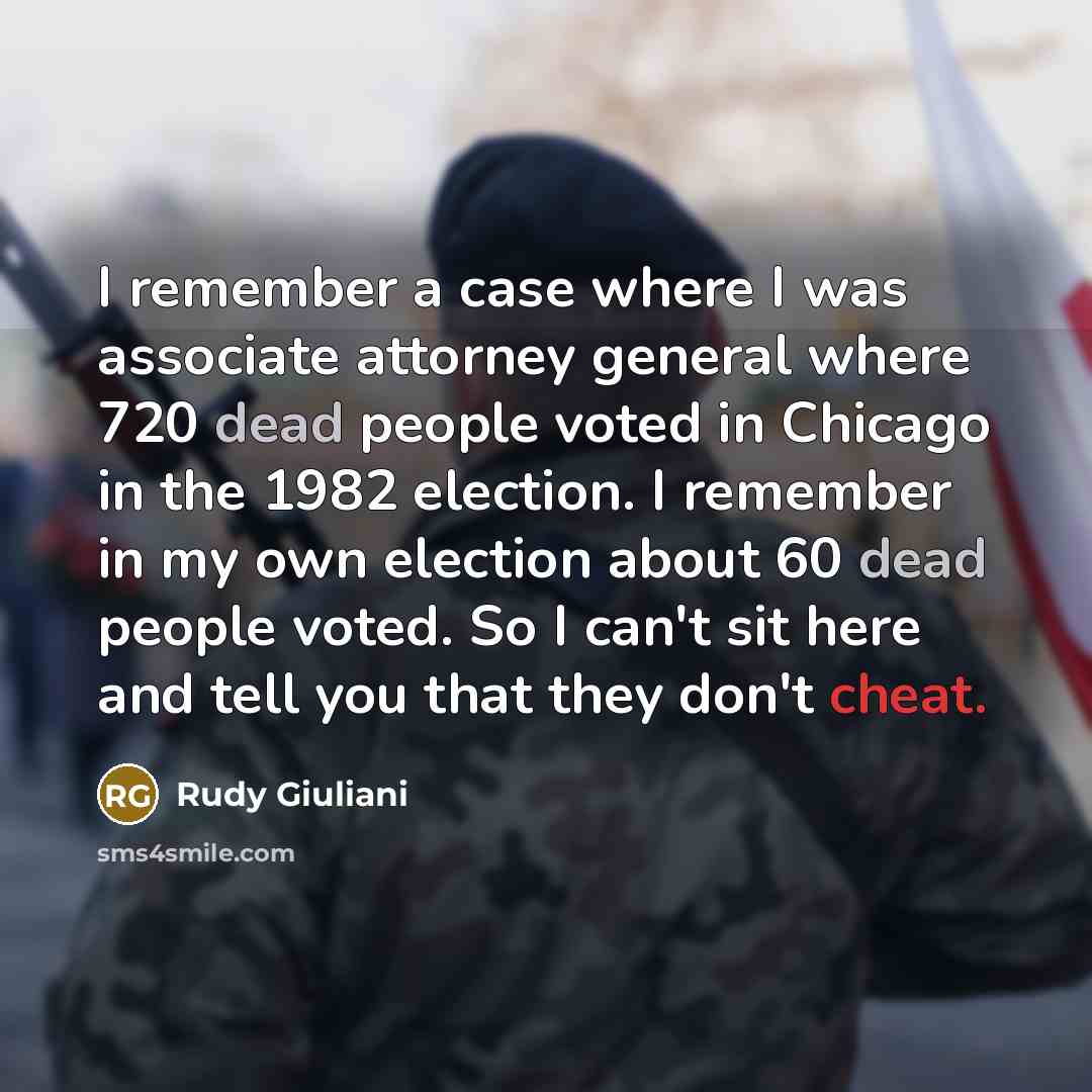 “I remember a case where I was associate attorney general…” quote by Rudy Giuliani