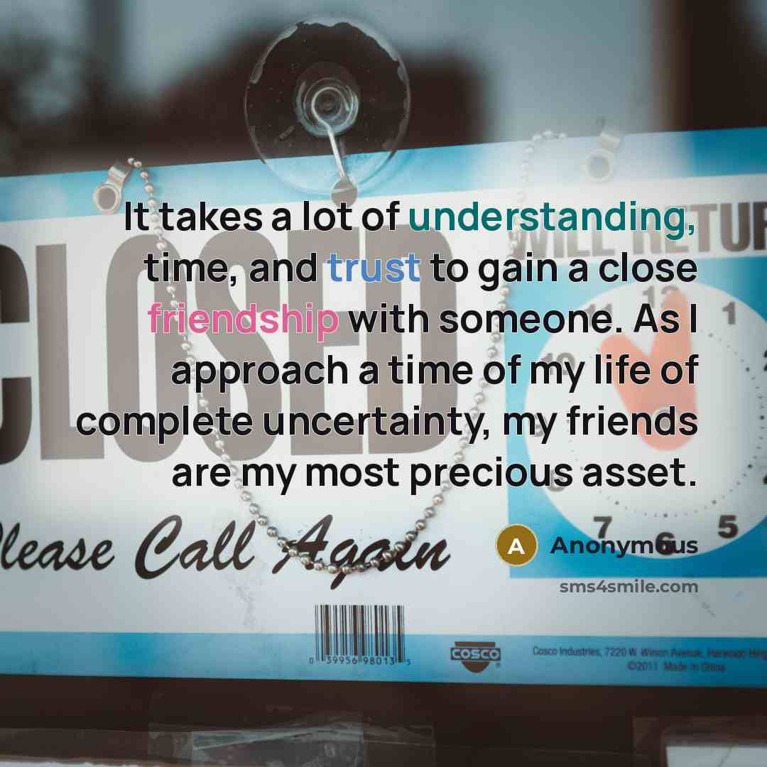 “It takes a lot of understanding, time, and trust to…” quote by Anonymous