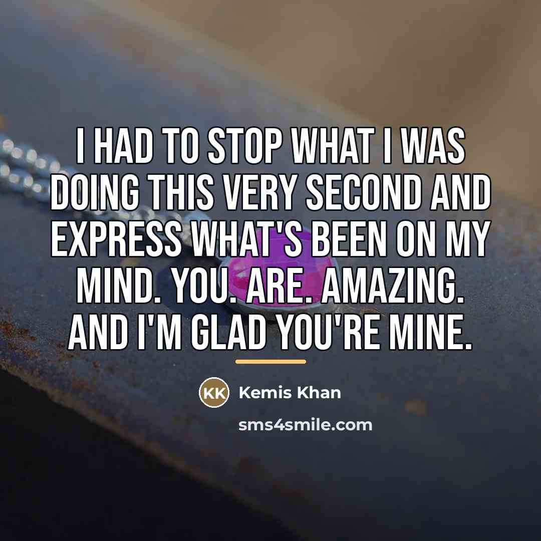 “I had to stop what I was doing this very…” quote by Kemis Khan