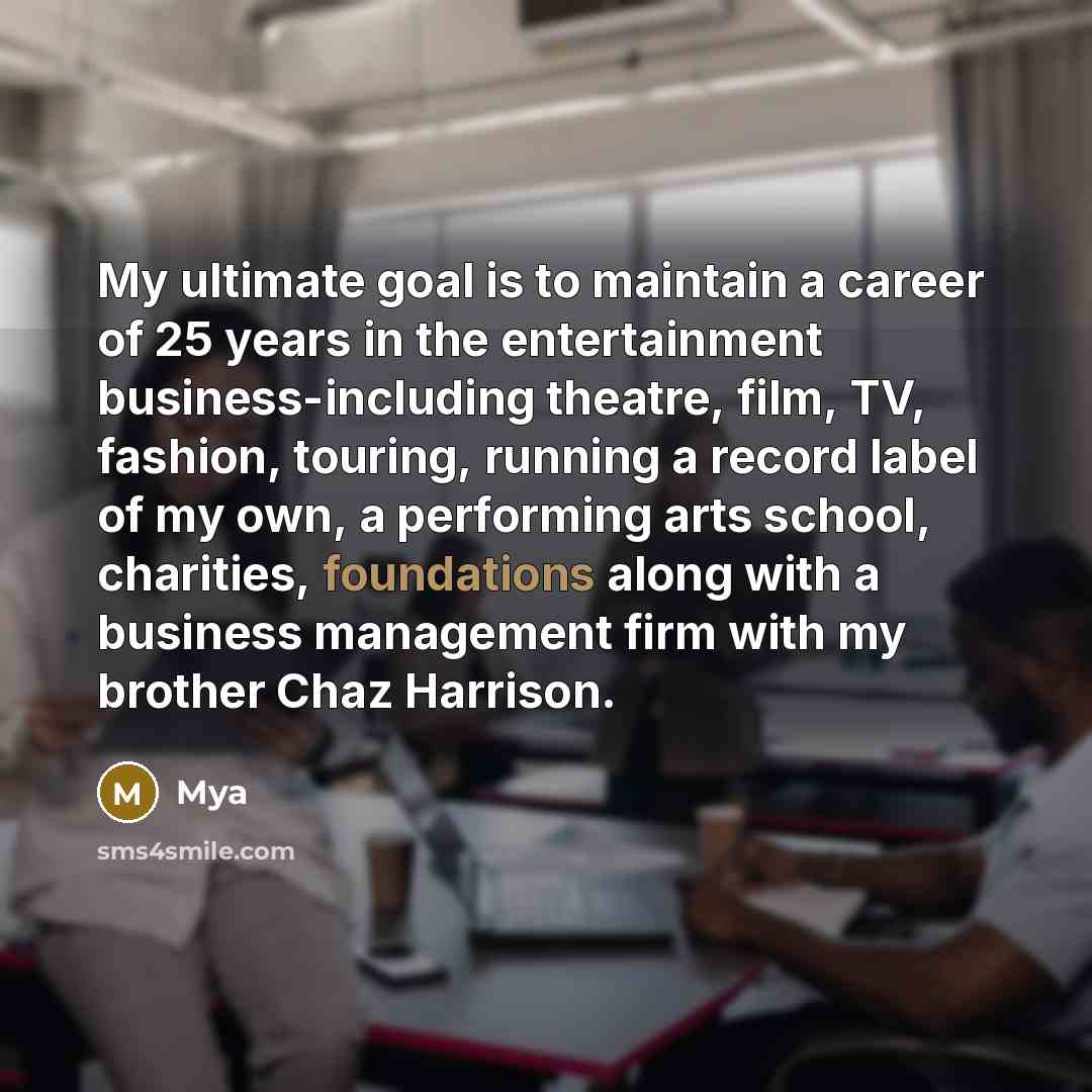“My ultimate goal is to maintain a career of 25…” quote by Mya