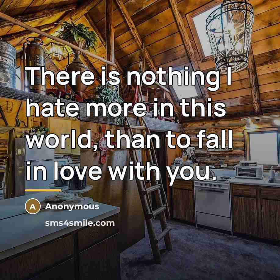 “There is nothing I hate more in this world, than…” quote by Anonymous