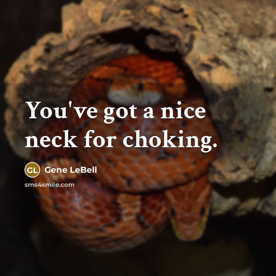 “You've got a nice neck for choking.…” quote by Gene LeBell