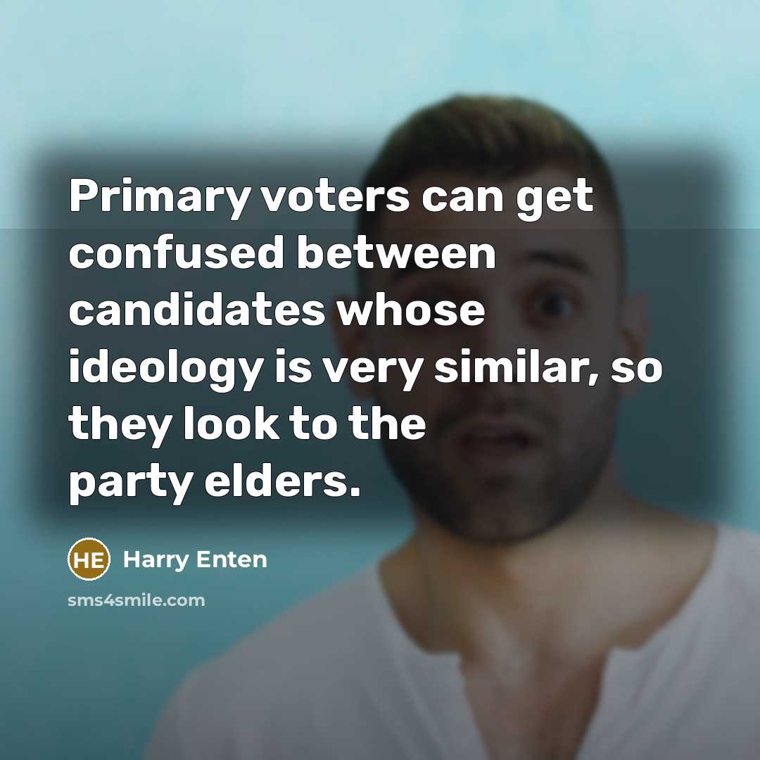 “Primary voters can get confused between candidates whose ideology is…” quote by Harry Enten