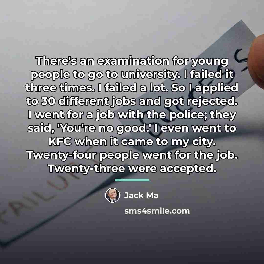 “There's an examination for young people to go to university.…” quote by Jack Ma