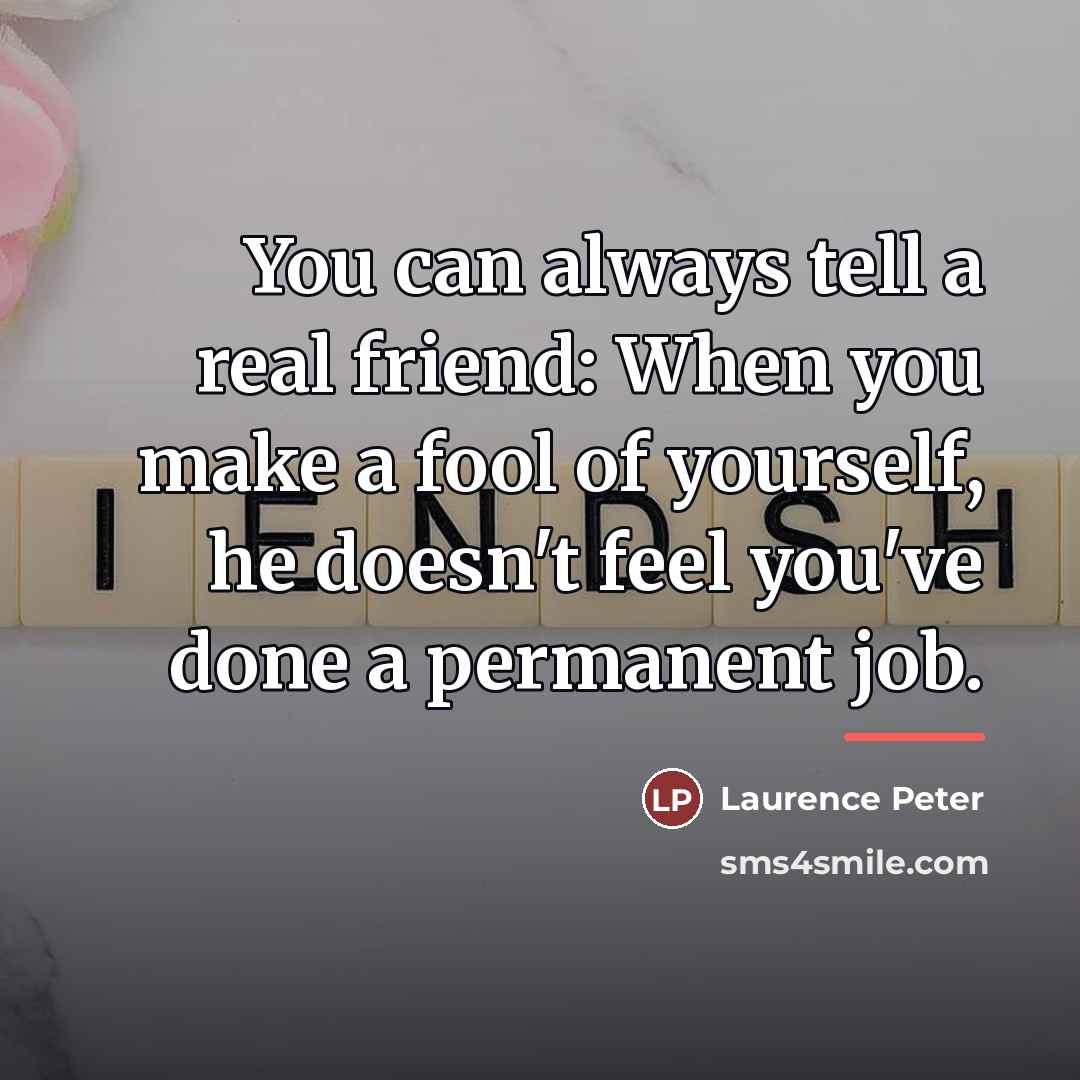 “You can always tell a real friend: When you make…” quote by Anonymous