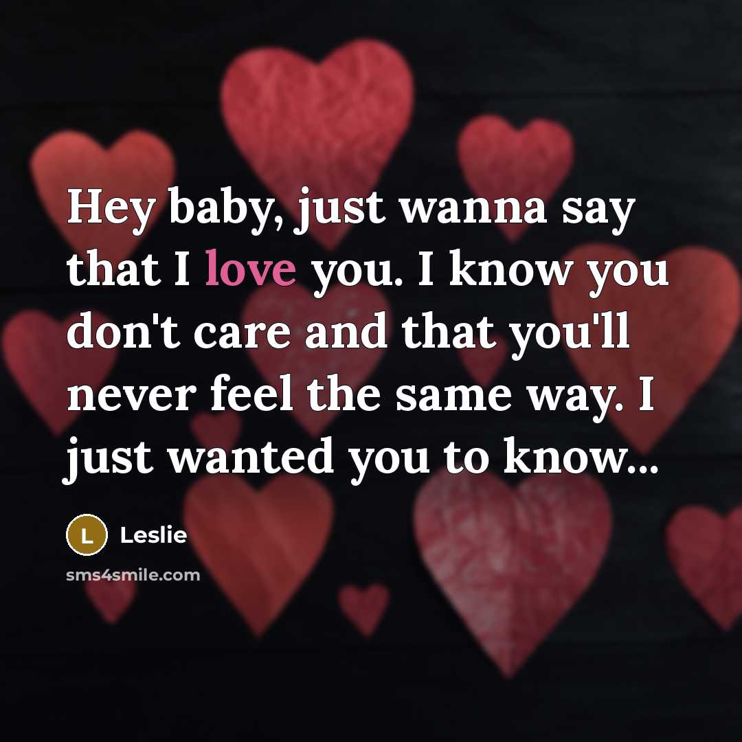 “Hey baby, just wanna say that I love you. I…” quote by Leslie