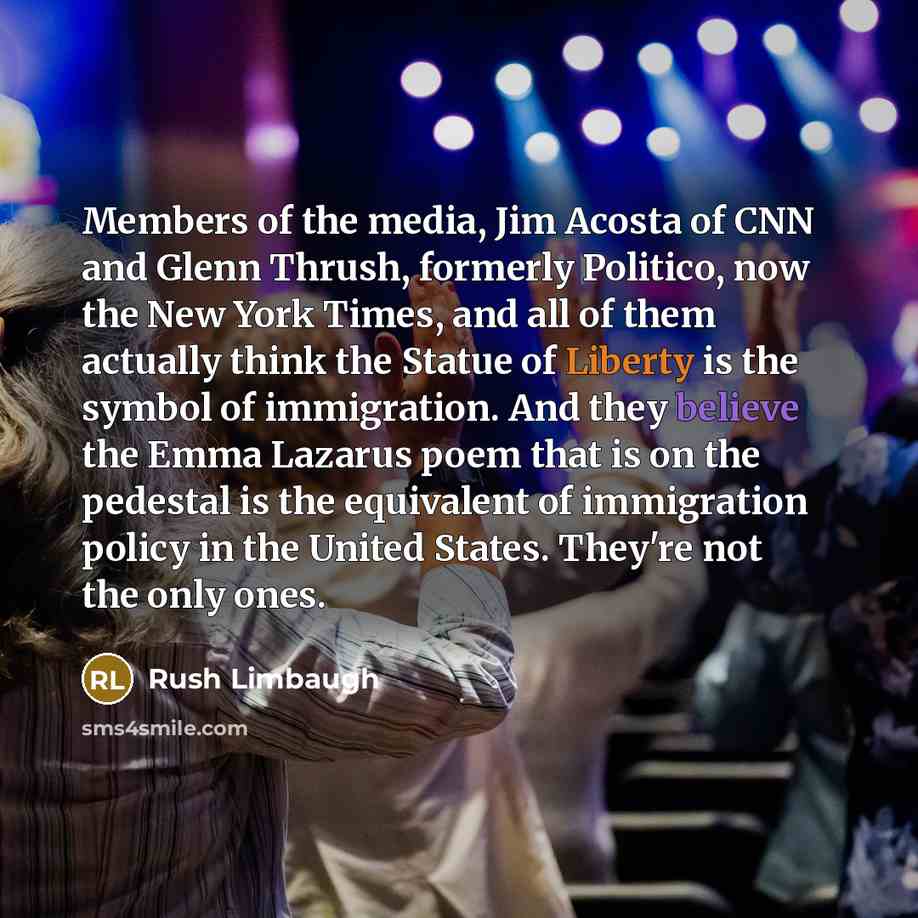 “Members of the media, Jim Acosta of CNN and Glenn…” quote by Rush Limbaugh