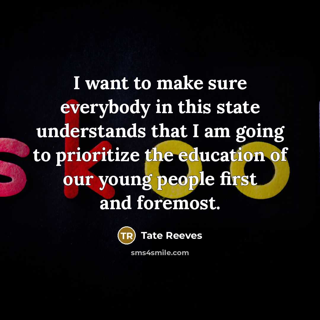 “I want to make sure everybody in this state understands…” quote by Tate Reeves