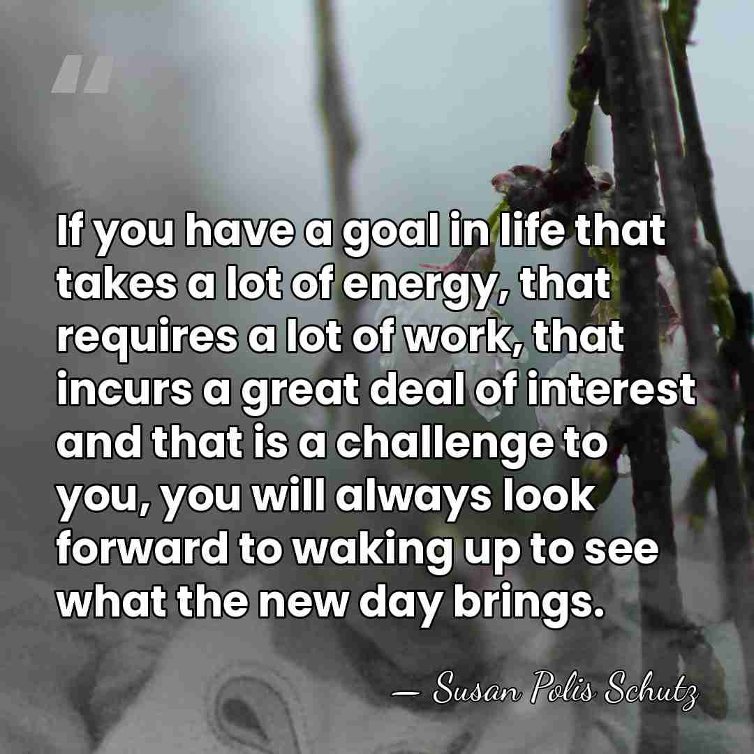 If you have a goal in life that takes a lot of&hellip; - Susan Polis Schutz