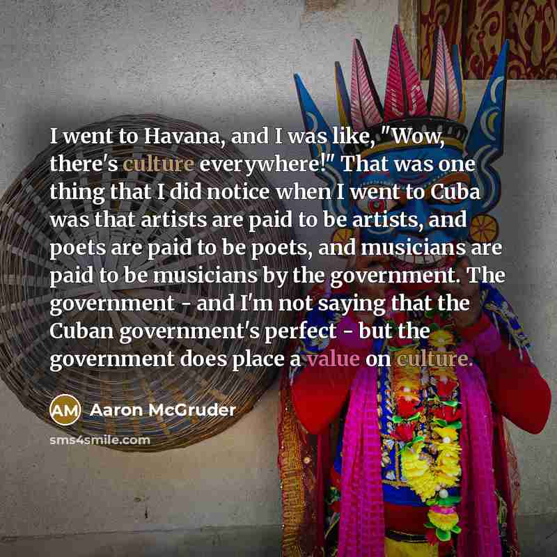 “I went to Havana, and I was like, "Wow, there's…” quote by Aaron McGruder