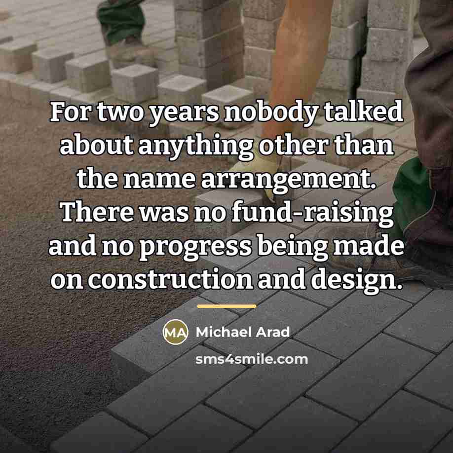 “For two years nobody talked about anything other than the…” quote by Michael Arad