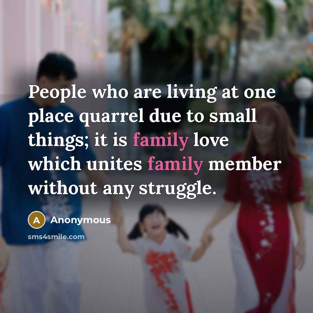 “People who are living at one place quarrel due to…” quote by Anonymous