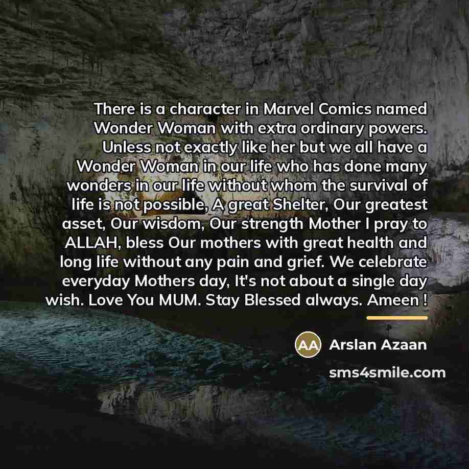 “There is a character in Marvel Comics named Wonder Woman…” quote by Arslan Azaan