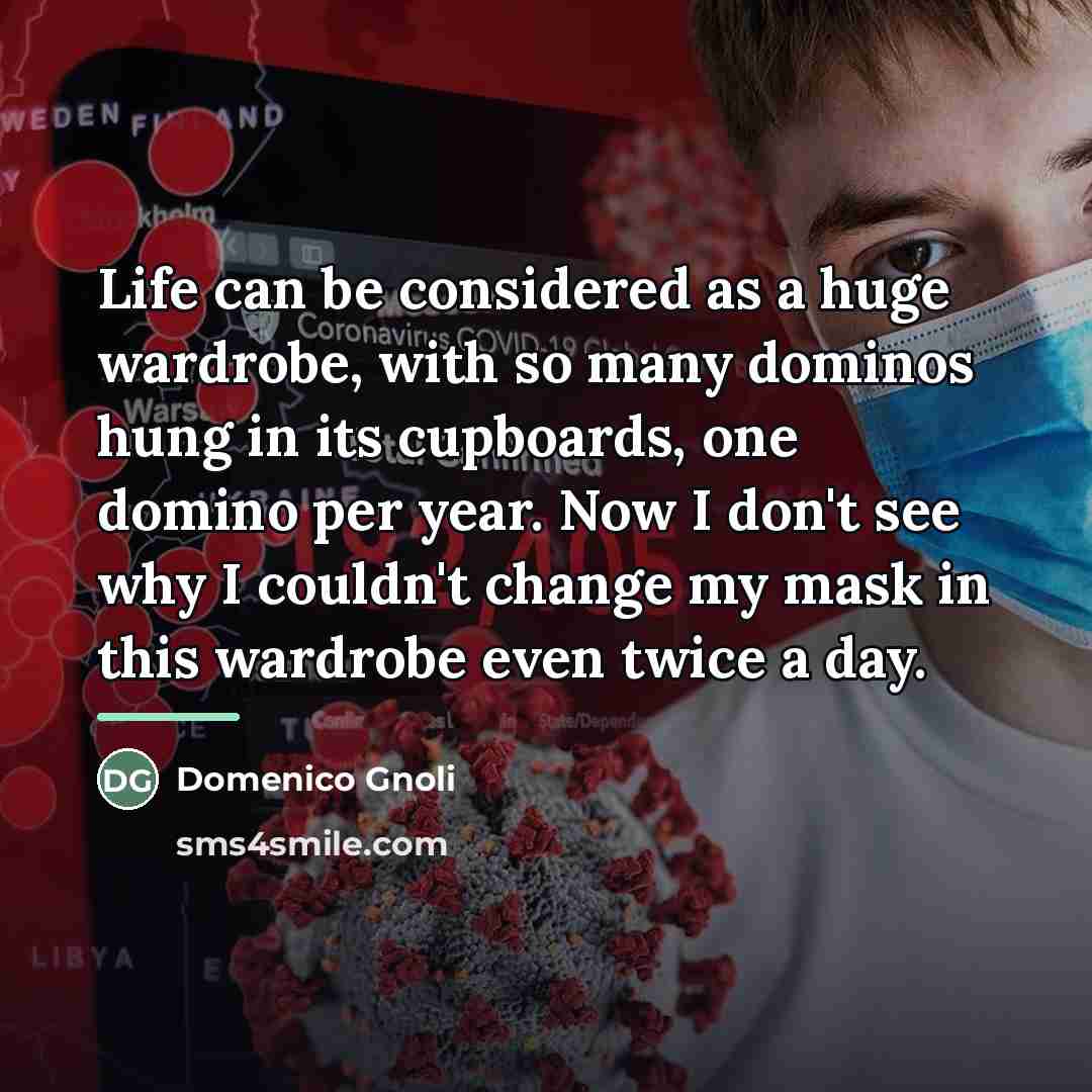“Life can be considered as a huge wardrobe, with so…” quote by Domenico Gnoli