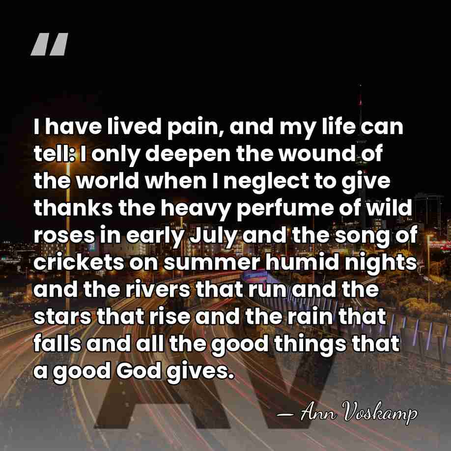 I have lived pain, and my life can tell: I only deepen&hellip; - Ann Voskamp