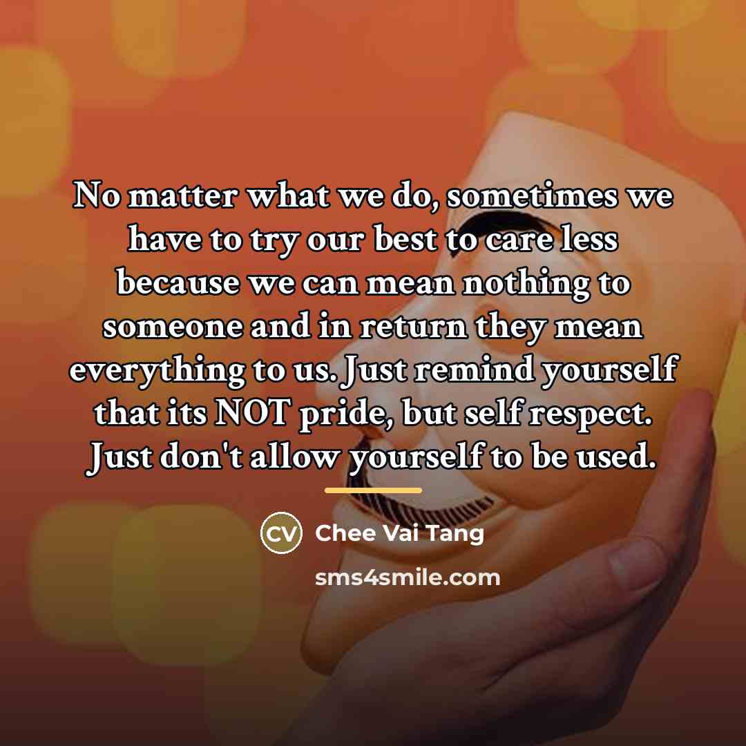 “No matter what we do, sometimes we have to try…” quote by Chee Vai Tang