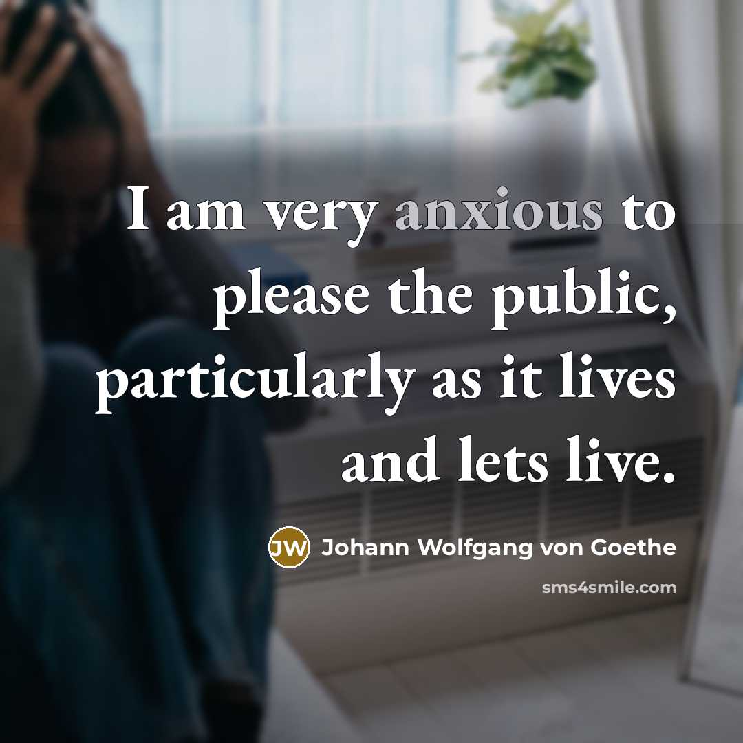 “I am very anxious to please the public, particularly as…” quote by Johann Wolfgang von Goethe