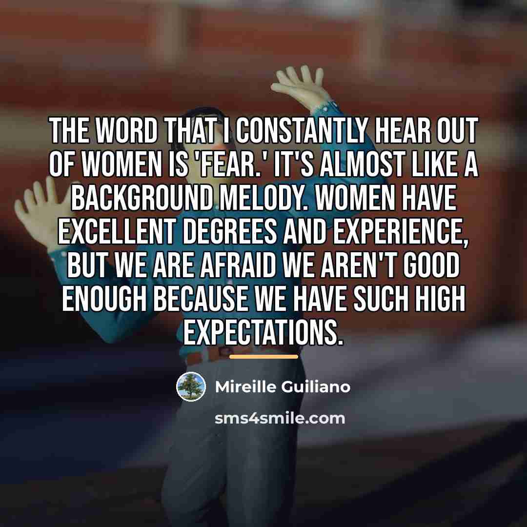“The word that I constantly hear out of women is…” quote by Mireille Guiliano