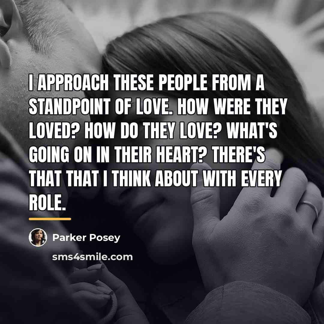 “I approach these people from a standpoint of love. How…” quote by Parker Posey