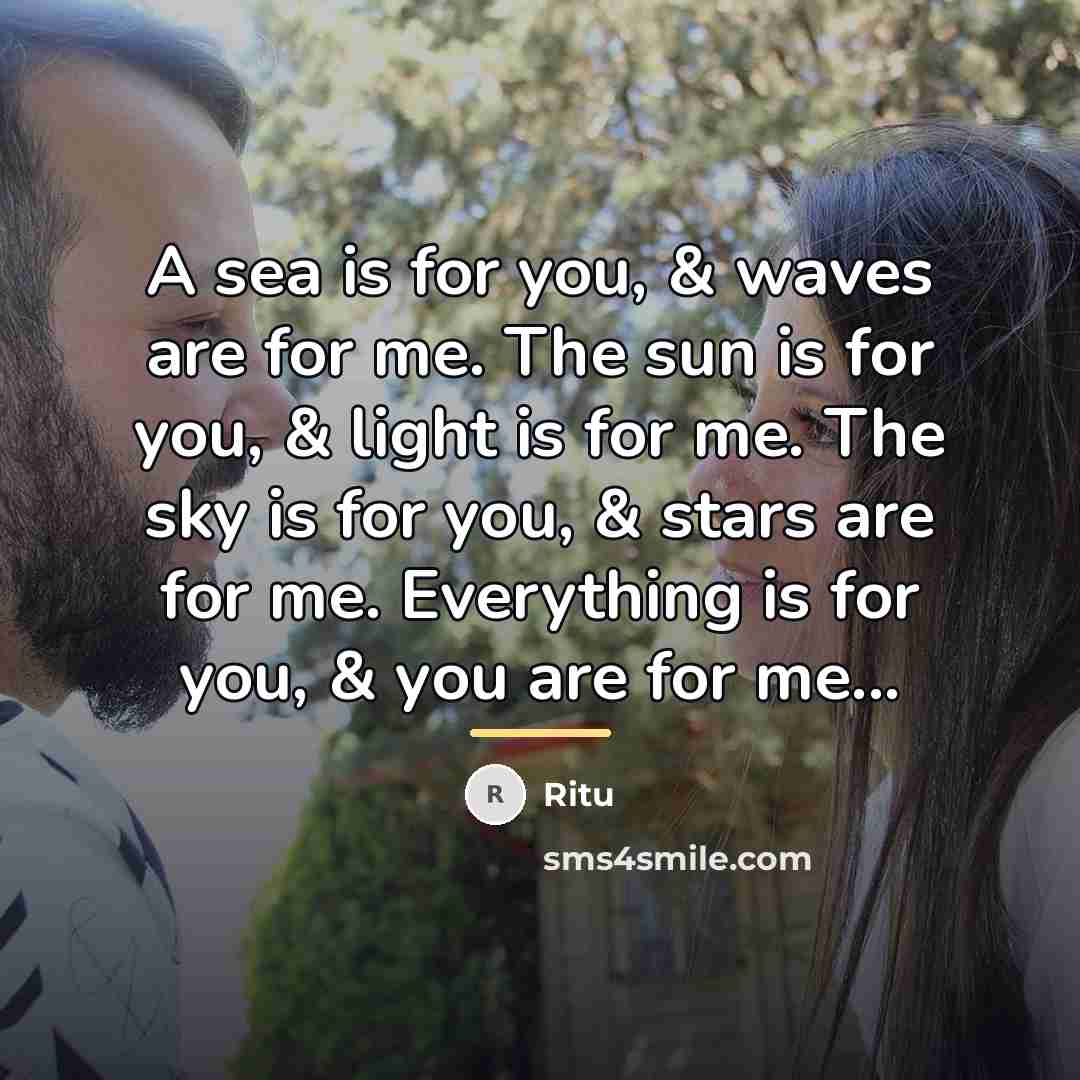 “A sea is for you, & waves are for me.…” quote by Ritu