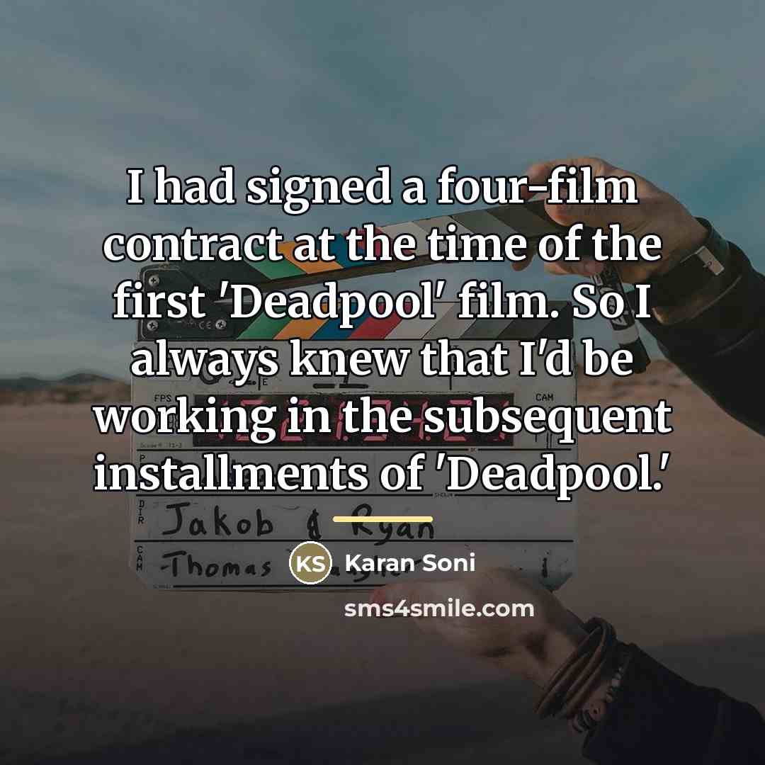 “I had signed a four-film contract at the time of…” quote by Karan Soni
