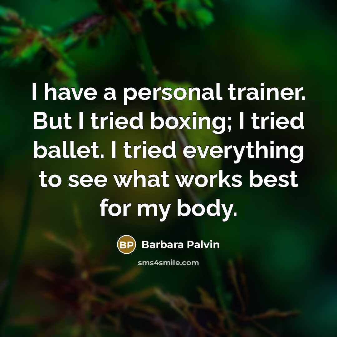 “I have a personal trainer. But I tried boxing; I…” quote by Barbara Palvin